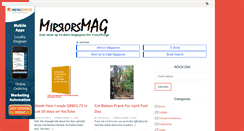 Desktop Screenshot of mirrorsmagazine.com